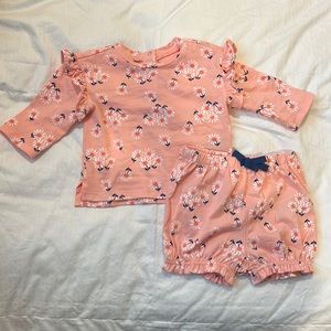 Baby GAP 2 piece floral set